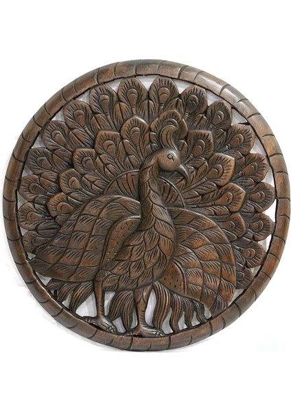 Ahşap Duvara Asmalı El Oyması Pano 2/1 ( Lisinya )