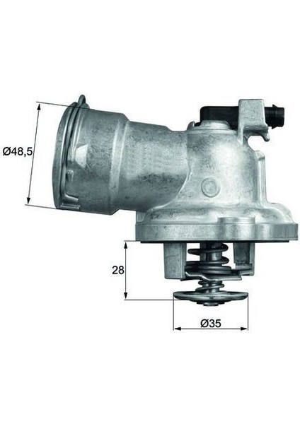TM28.87 - Termostat 87 C Mercedes OM642 W204 S204 C219 W211 W221