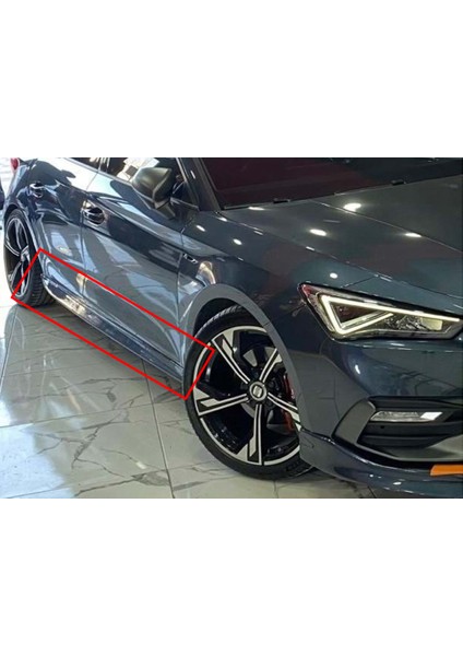 Seat Leon Mk4 Aero Yan Marşpiyel Seti Plastik 2 Adet Mat Siyah 2020 ve Üzeri modelleri