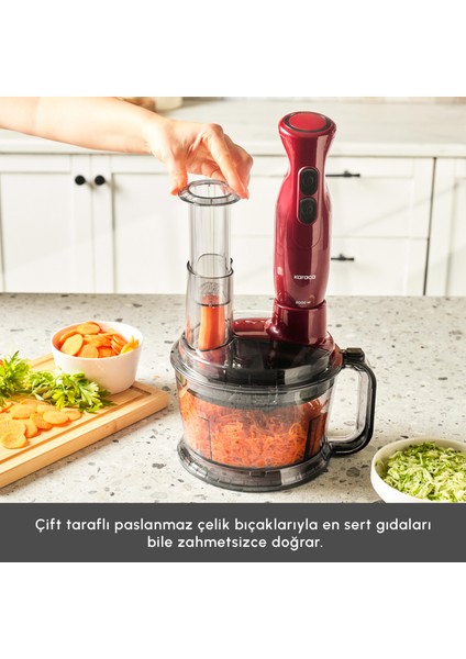 Pro Multimax 6 In 1 Çok Amaçlı Mutfak Robotu Red
