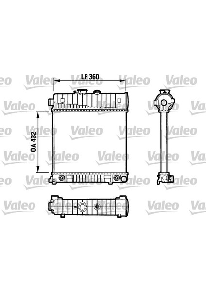 Motor Su Radyatoru Mercedes M111 W202 S202 W210 S210 Klımasız