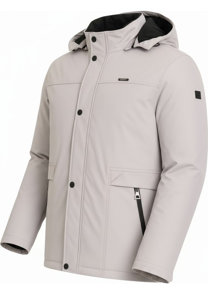 Erkek Beyaz %100 Su ve Rüzgar Geçirmez Kürklü Çıkartılabilir Kapüşonlu Mont&kaban fiyatları