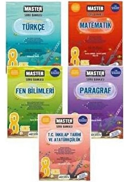 8. Sınıf LGS Master Tüm Dersler Soru Bankası Seti 2023 Ciltsiz fiyatları