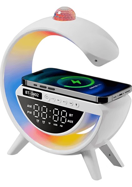Kablosuz Şarjlı, Rgb Işıklı ve Çalar Saatli Çok Fonksiyonlu G Bluetooth Hoparlör fiyatları