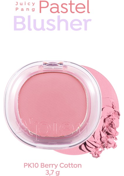 Cilde Yumuşak ve Doğal Renk Veren Pastel Tonlarda Allık A'pıeu Juicy-Pang Pastel Blusher (PK10)
