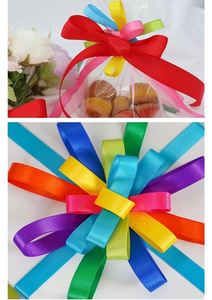 Fuşya Kurdele Saten 2 cm 10 Metre 2 Adet Saten Kurdela Parlak Hediye ve Süsleme Şeridi Süs Paketleme Çiçek Saç El modelleri