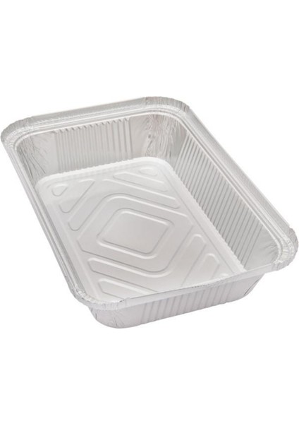 1000 gr Alüminyum Kap 100'LÜ Paket 15,5X21,5X3,5 cm