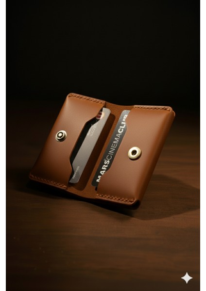 Gerçek Deri El Yapımı Hakiki Deri Cüzdan Kartlık Italyan Dikiş Premium Hakiki Deri