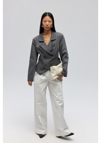 Norbury Üçgen Detay Antrasit Blazer