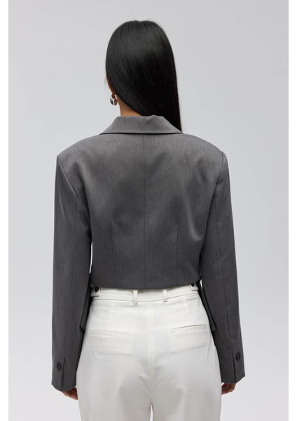 Norbury Üçgen Detay Antrasit Blazer