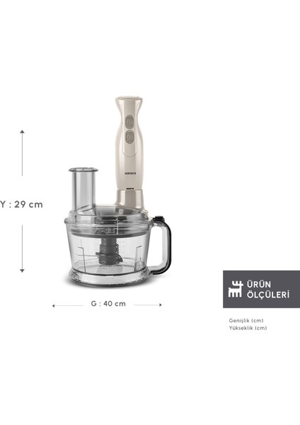 Pro Multimax 6 In 1 Çok Amaçlı Mutfak Robotu Iconic Beige fiyatları