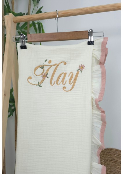 Müslin Yeni Doğan 4katlı Organik %100PAMUK Kişiye Özgü Nakışlı Hastane Çıkış Seti (Papatya Model-9) modelleri