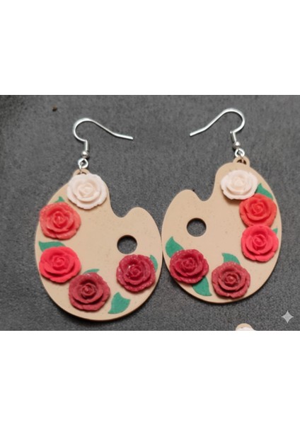 Palette Gül Küpeler