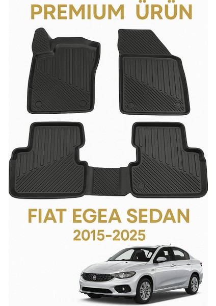 Fiat Egea Sedan 2015-2025 Uyumlu 3D Oto Paspas Premium fiyatları