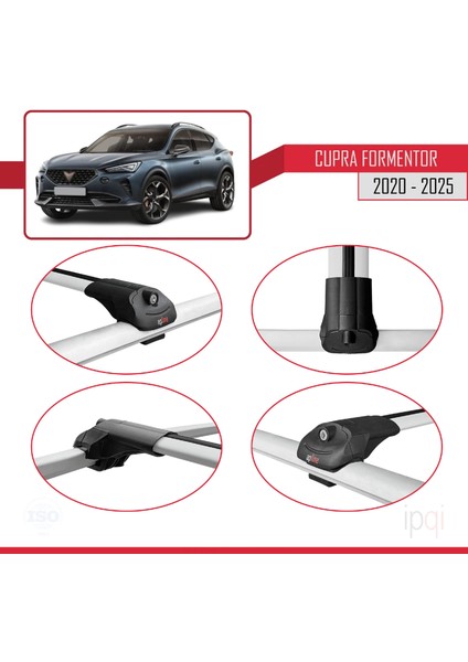 Cupra Formentor 2020 ve Sonrası ile Uyumlu Ace-1 Ara Atkı Tavan Barı Gri 3 Adet fırsatları