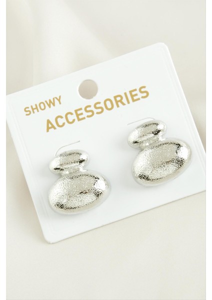 Wizard Uçan Balon Trend Metal Küpe-Gümüş Rengi