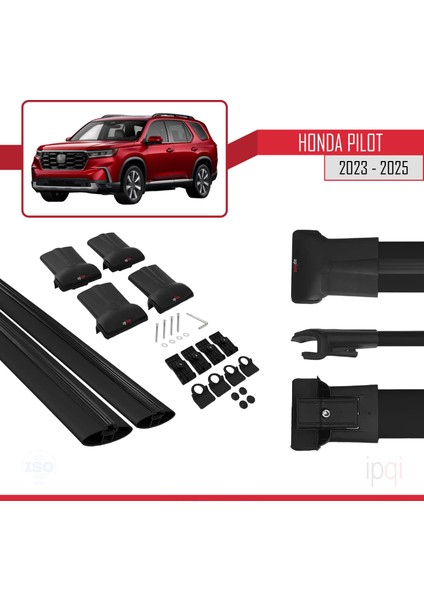 Honda Pilot 2023-2025 Arası ile Uyumlu Fly Model Ara Atkı Tavan Barı Siyah 2 Adet indirimleri