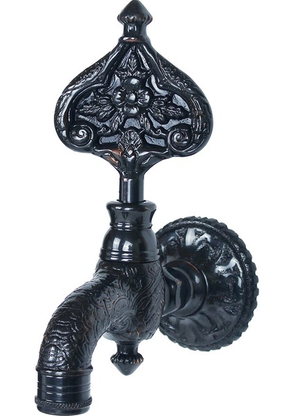 Desenli Perlatörlü Bakır Oksit Osmanlı Musluk