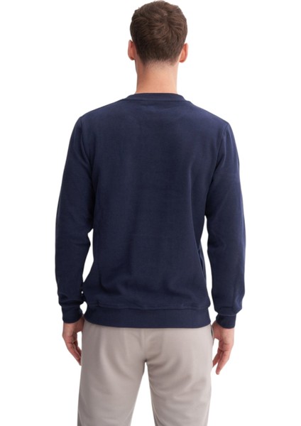 Erkek Slim Fit Pamuk Karışımlı Selanik Örgü Sweatshirt 56400 modelleri