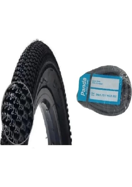 26 Jant 26X2.10 (50-559) Bisiklet Dış Lastiği D2698 + Panda Iç Lastik Seti