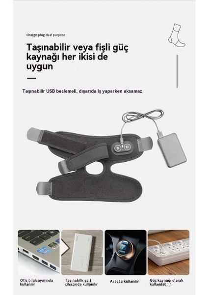 Elektrikli Isıtmalı Titreşimli Bilek Destek Bandı Masaj Cihazı (Yurt Dışından) fırsatları