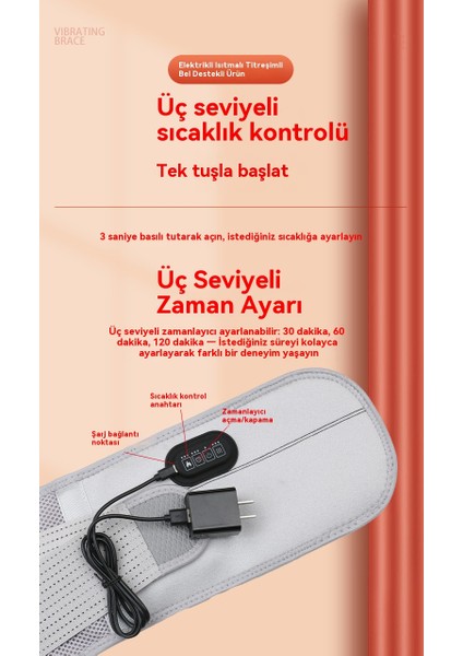 Elektrikli Isıtmalı Titreşimli Bel Destekli Masaj Aleti (Yurt Dışından) modelleri