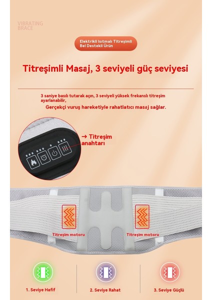 Elektrikli Isıtmalı Titreşimli Bel Destekli Masaj Aleti (Yurt Dışından) fırsatları