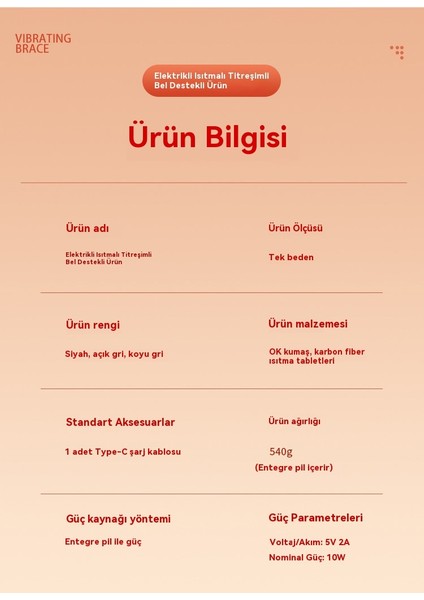 Elektrikli Isıtmalı Titreşimli Bel Destekli Masaj Aleti (Yurt Dışından) indirimleri