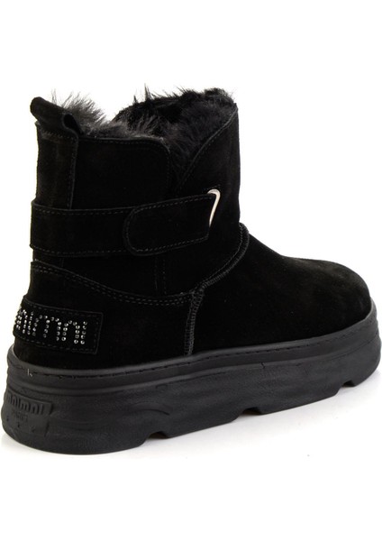 Siyah Hakiki Deri Kadın Bot & Bootie K02748100702 modelleri