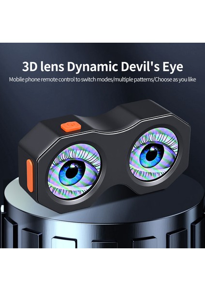 App Kontrollü Devil Eyes LED Kuyruk Lambası – 82 Mod, Su GEÇIRMEZ,12V Bisiklet E-Bike Scooter Işığı