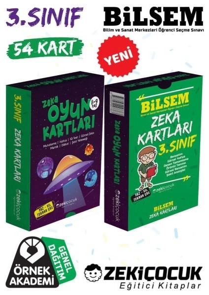 3.sınıf Bilsem Zeka Kartları