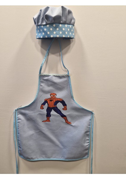 Erkek Çocuk Aşçı Önlük Şapka Takımı