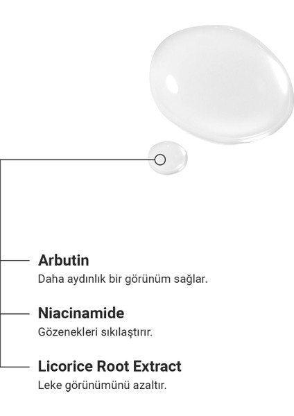 Arbutin, Niacinamide ve Meyan Kökü Özü içerikli Koltuk Altı Beyazlatıcı Roll on 50 ml