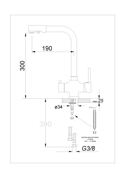 Arıtmalı Eviye Bataryası Kod 379ESK fiyatları