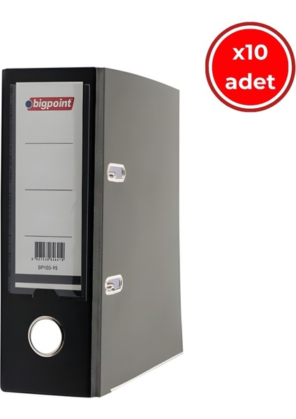 Telgraf Klasör, 10 Adet,2 Halkalı, 480 A5 Sayfa,telgraf,siyah