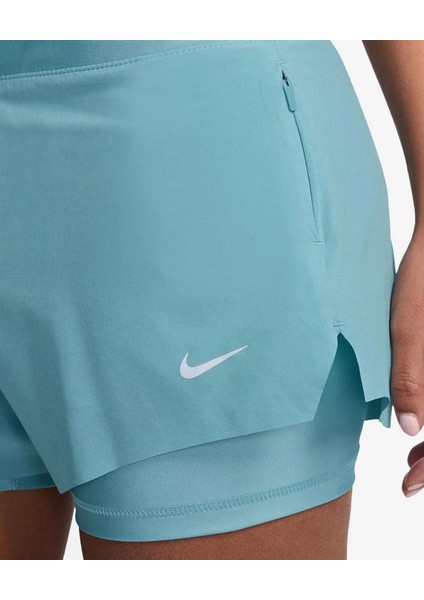 Dri Fit Swift 3in 2n1 Short Kadın Reflektörlü 3 Cepli Taytlı Şort Mavi fırsatları