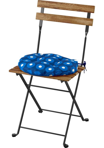 Katlanabilir Sandalye, Siyah-Kahverengi, Klösan Koyu Mavi