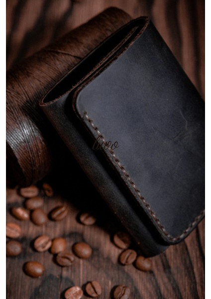 Gerçek Deri Cüzdan Kartlık El Yapımı Hakiki Premium Deri Italyan Dikiş 5 Kart Bölmeli Kompakt Cüzdan fiyatları