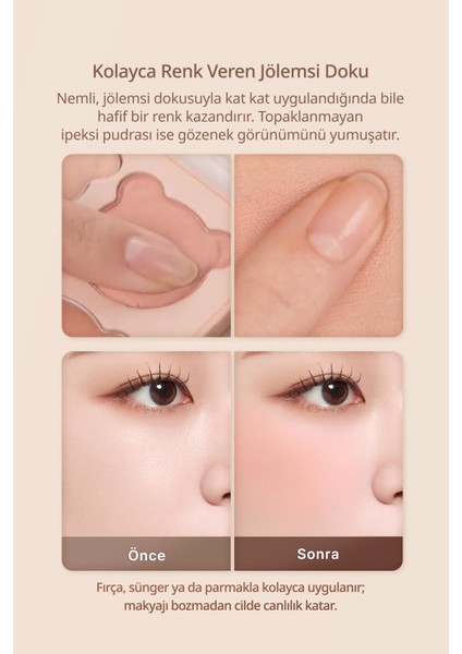 Karıştırılabilir Renk Tonlarına Sahip 4lü Jel Allık Dasıque Blending Mood Cheek (#16 Brown Bear) modelleri