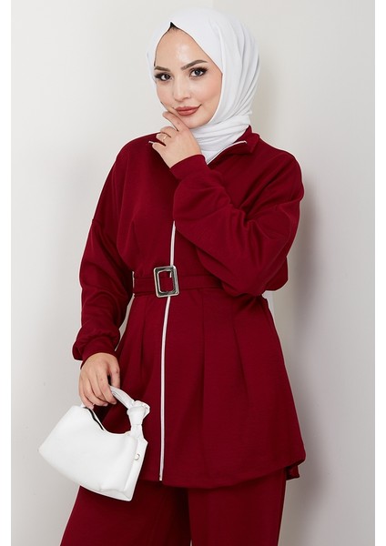 Dilsa Kemerli Oysho Ikili Takım 1607 - Bordo fiyatları