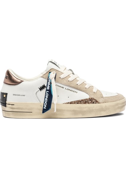 Kadın Sneaker ( Günlük) 25100AA8 Crime London Sk8 Deluxe White