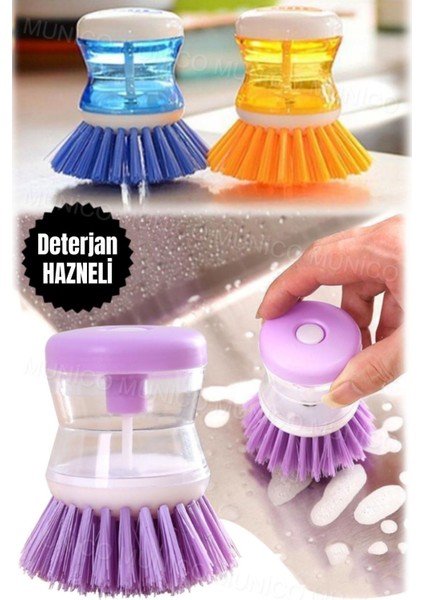Çok Amaçlı Temizlik Fırçası ve Sabun Dağıtıcı, Pratik ve Kullanışlı Tasarım
