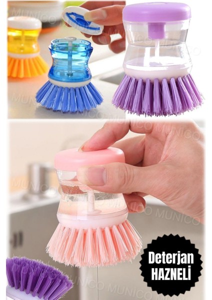 Çok Amaçlı Temizlik Fırçası ve Sabun Dağıtıcı, Pratik ve Kullanışlı Tasarım