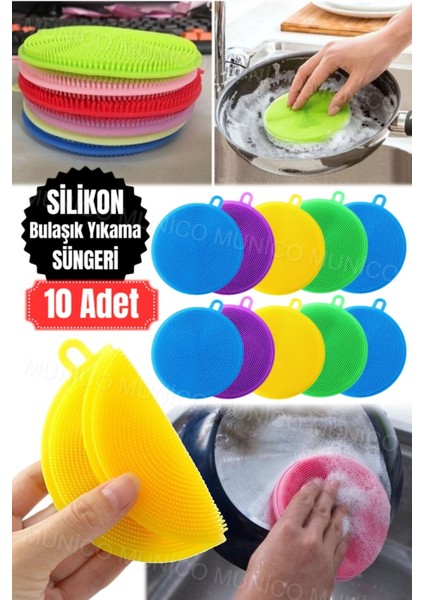 10 Adet Silikon Bulaşık Fırçası, Mutfak Temizliği Için Yüksek Kalite Set fiyatları
