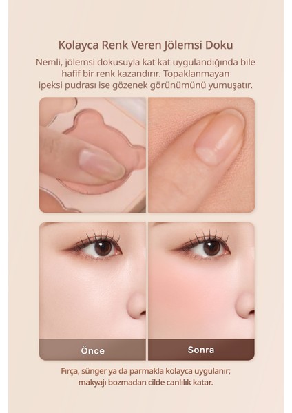 Karıştırılabilir Renk Tonlarına Sahip 4lü Jel Allık Dasıque Blending Mood Cheek (#17 Mauve Bear) modelleri