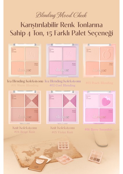 Karıştırılabilir Renk Tonlarına Sahip 4lü Jel Allık Dasıque Blending Mood Cheek (#17 Mauve Bear) fırsatları