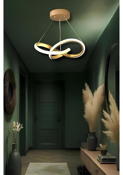 Quina Eskitme Tek Renk Modern Sarkıt LED Avize