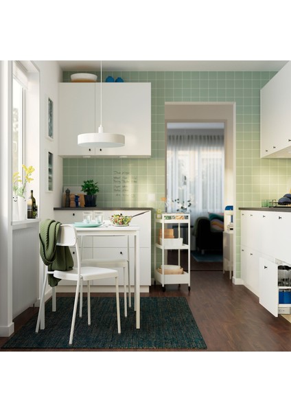 Mutfak Masası Takımı, Beyaz, 2 Sandalyeli, Sabit, 74X74 cm fiyatları