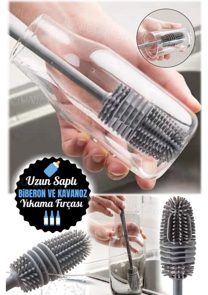 Çok Amaçlı Silikon Fırça, Kavanoz, Sürahi ve Bardak Temizleyici fırsatları