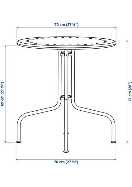 Masa ve Sandalye Seti, Gri, Klösan Koyu Mavi, 2 Sandalyeli fırsatları